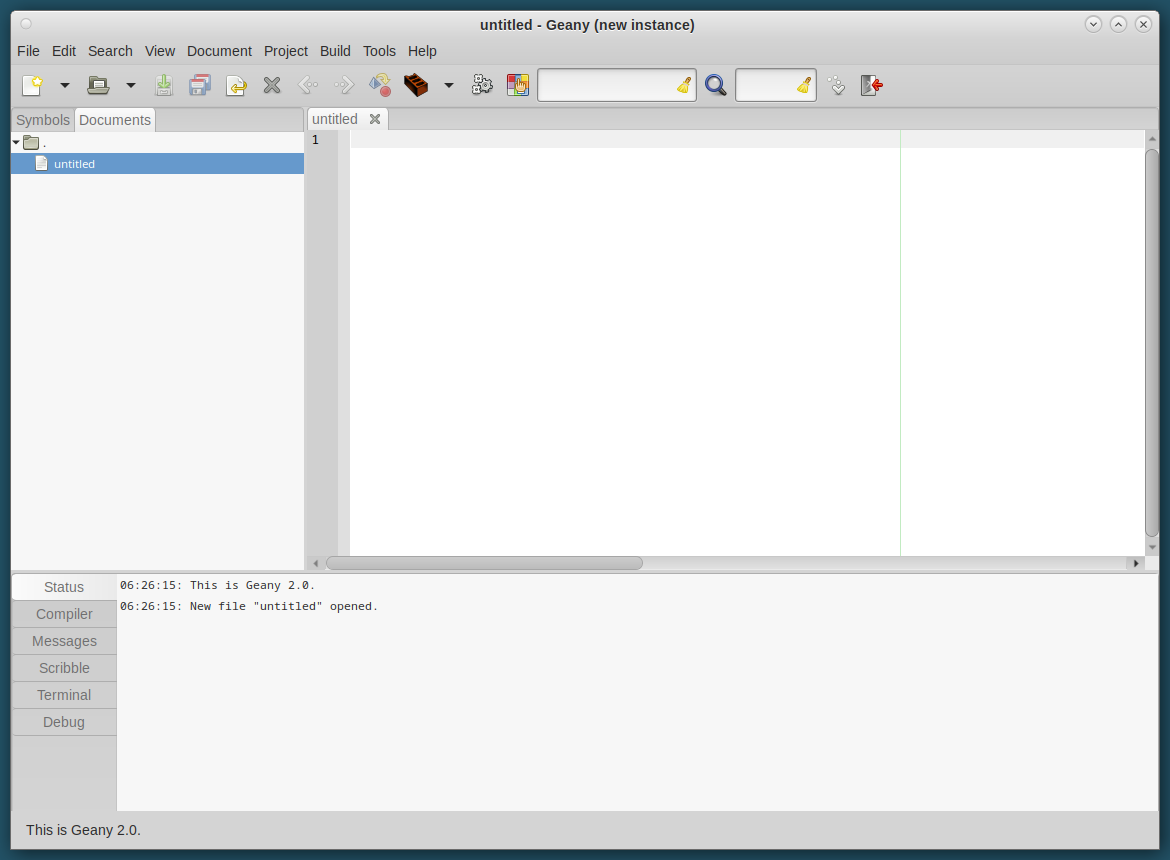 project properties window